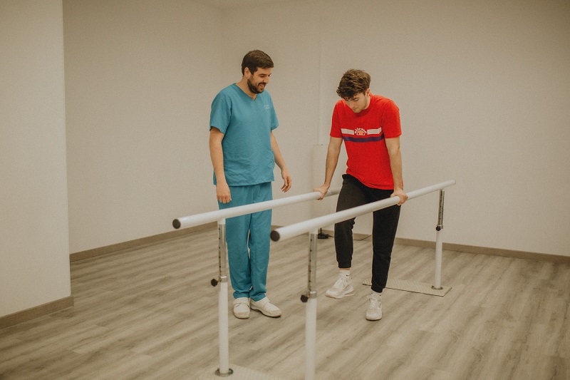 sesion de fisioterapia